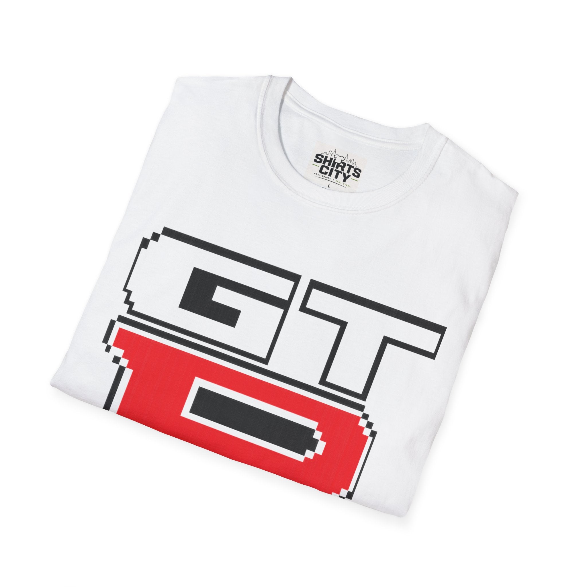 GTR Pixel Logo T-Shirt — Retro Racing Graphic Tee